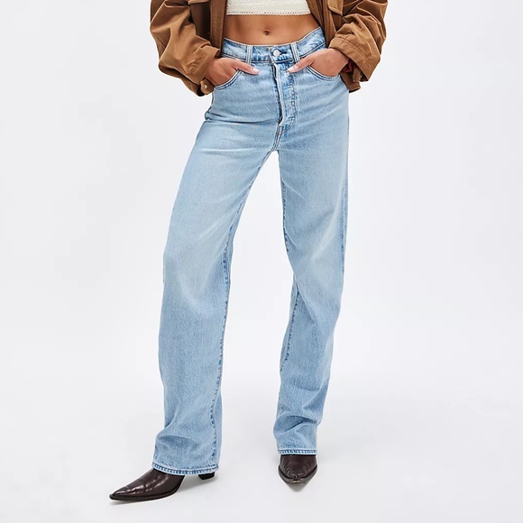 Levi's Ribcage Straight jeans w/ raw hem - Picture 2 of 7